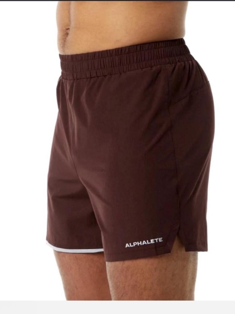 Alphalete Core Stride Shorts 5” Men's Maroon Athletic Shorts- Medium